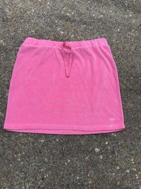 Juicy Couture Pink Terry Drawstring Skirt